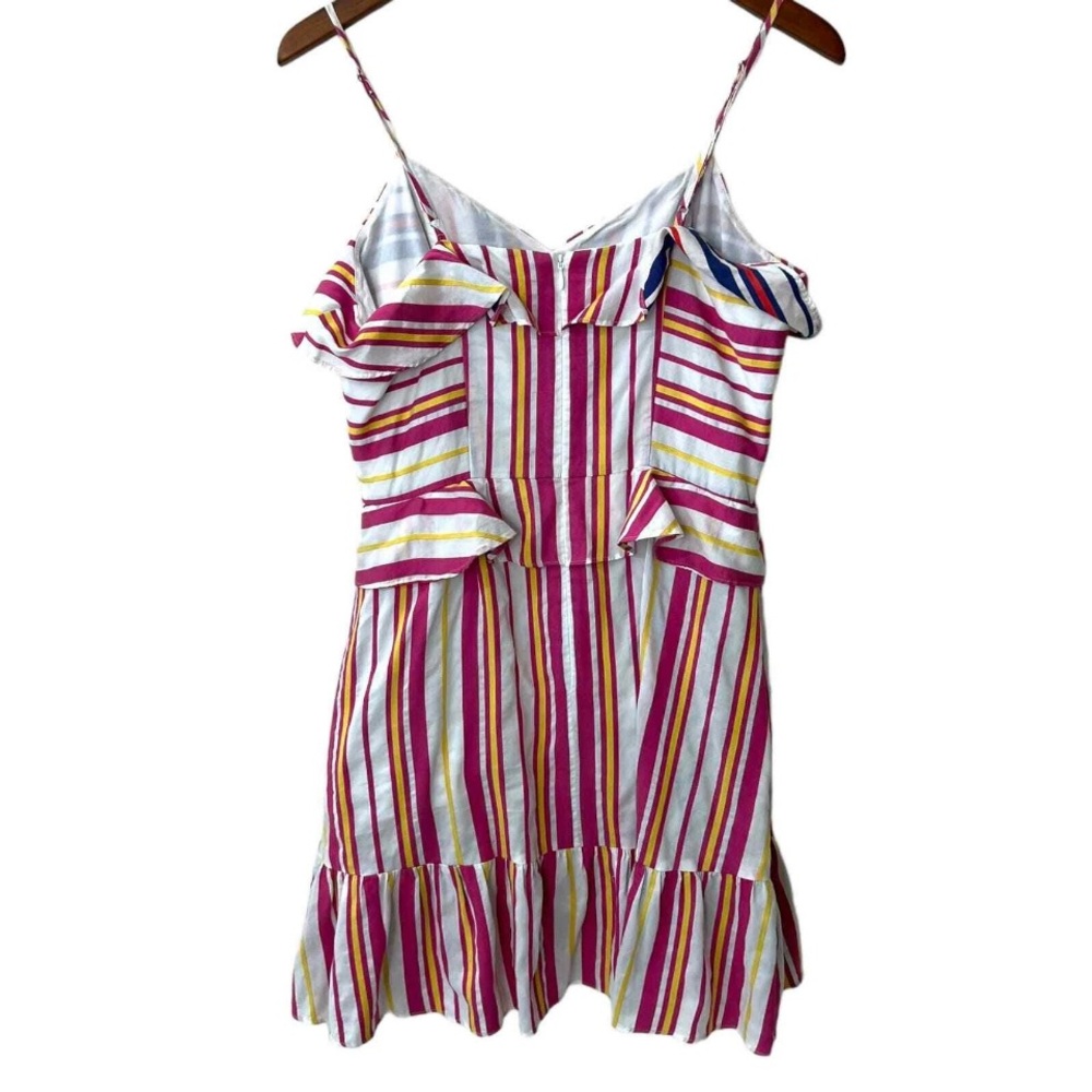 Parker Pink and White Striped Mini Dress - Picture 5 of 14